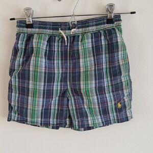 Vintage Polo Ralph Lauren Boys Size 3T Plaid Swim Trunks